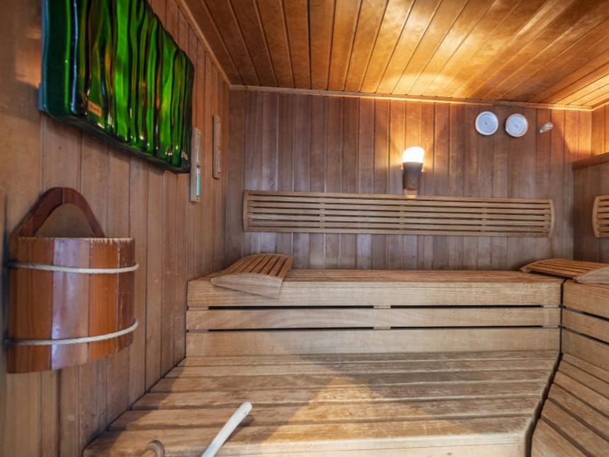 Finnische Sauna im Wellnessbereich