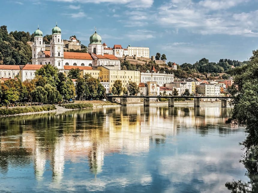 Innenstadtseite von Passau