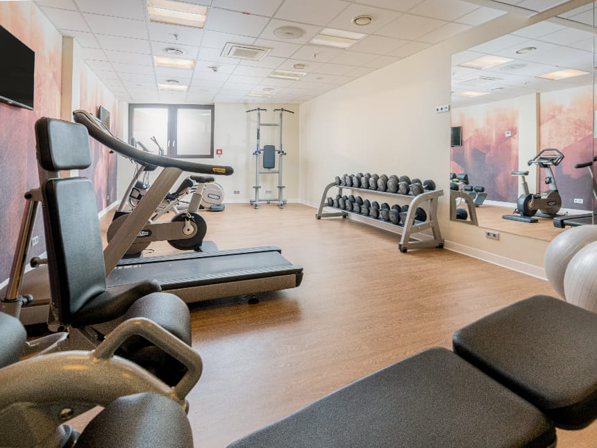 Fitnessraum des Best Western Hotel Airport Hotel Frankfurt